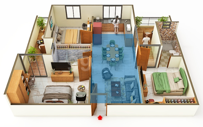 3BHK
